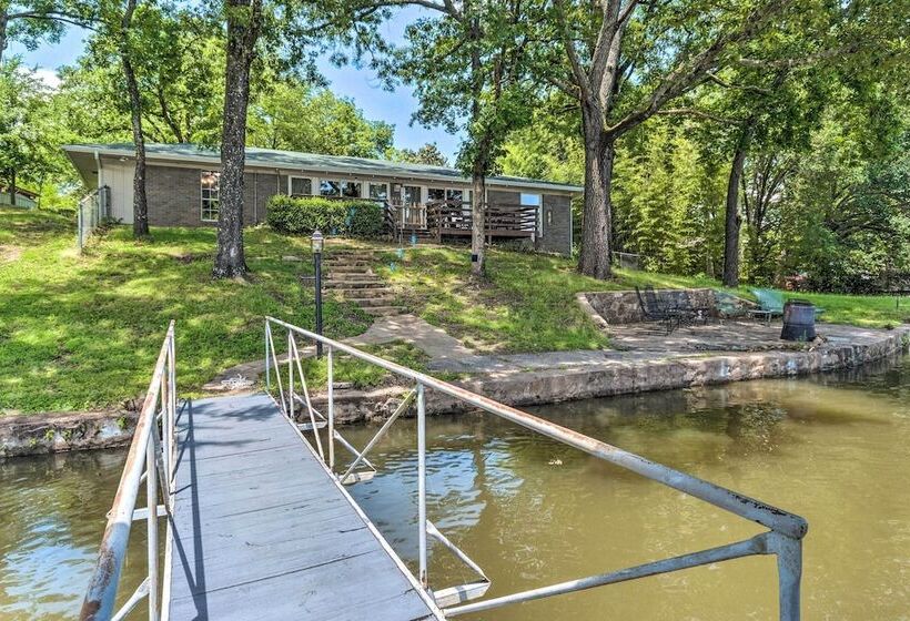Updated Deck & Dock: Lakefront Home In Hot Springs