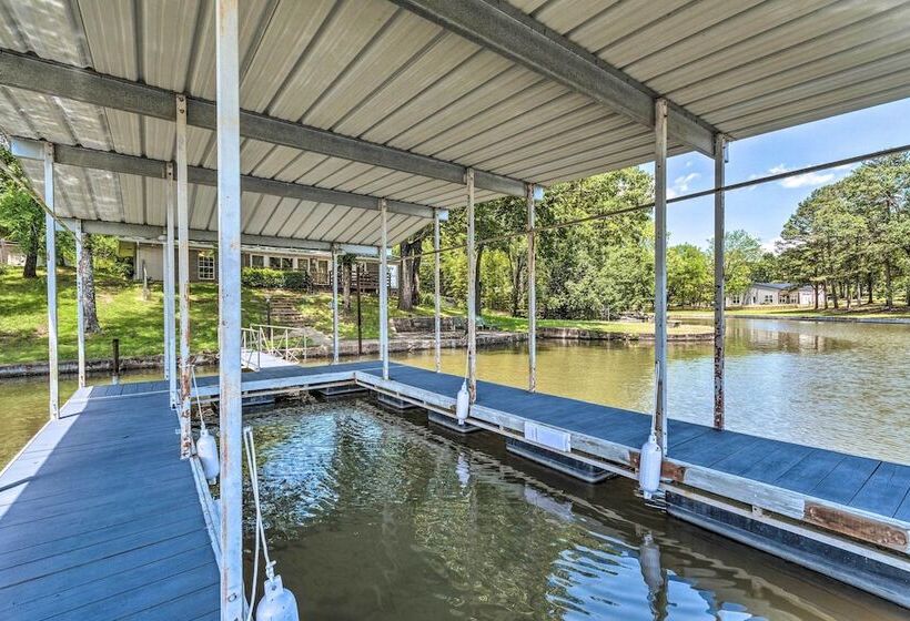 Updated Deck & Dock: Lakefront Home In Hot Springs