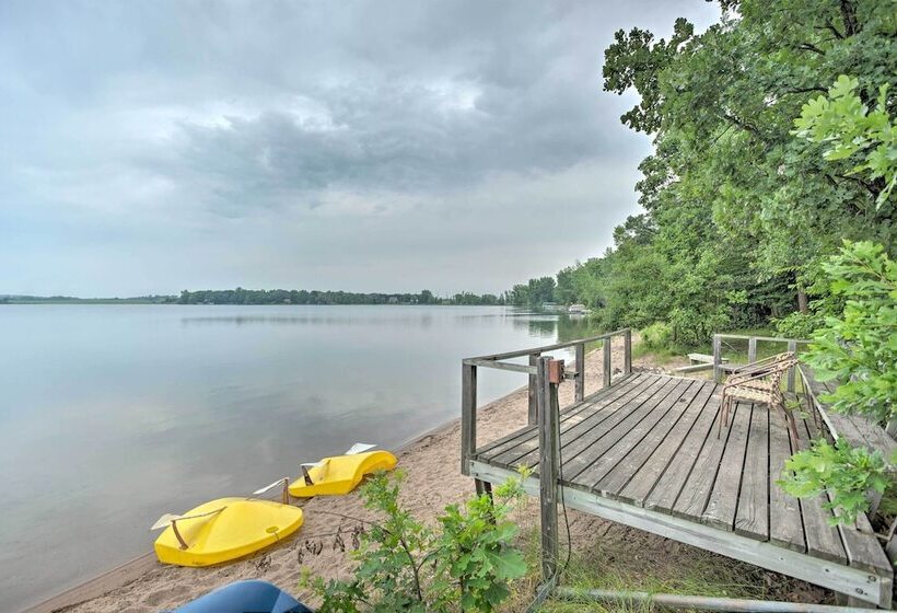 Lakeview 10 Acre Kimball Cabin W/ Private Beach!