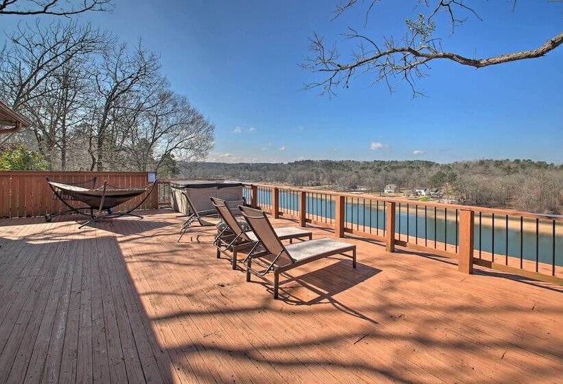 Hot Tub + Views: Waterfront Escape In Hot Springs