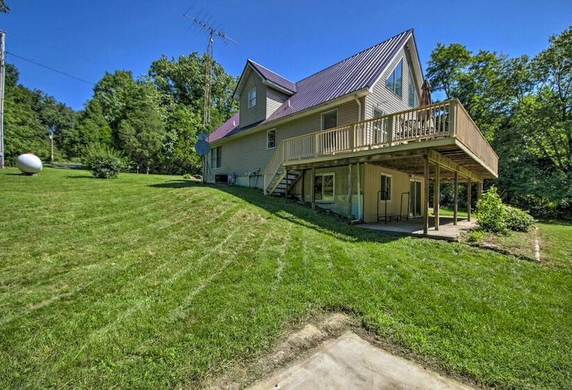 Modern Eckerty Home W/ Deck On Patoka Lake!