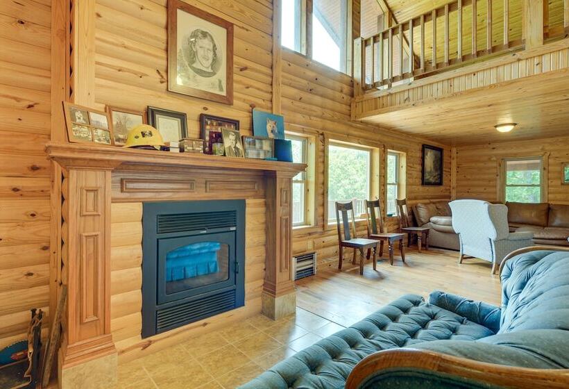 Spacious Log Cabin In Fairland, 1 Mi To Grand Lake
