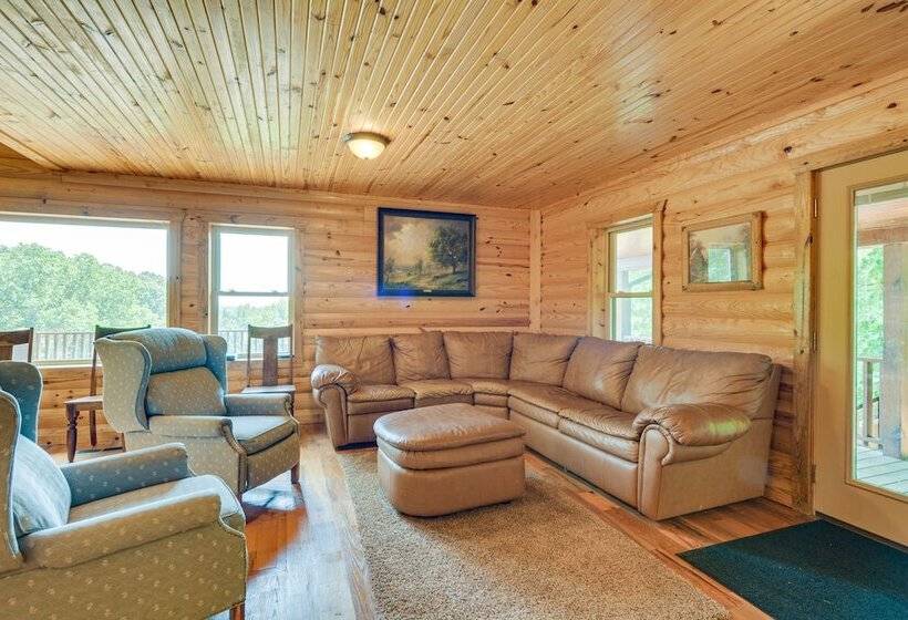 Spacious Log Cabin In Fairland, 1 Mi To Grand Lake