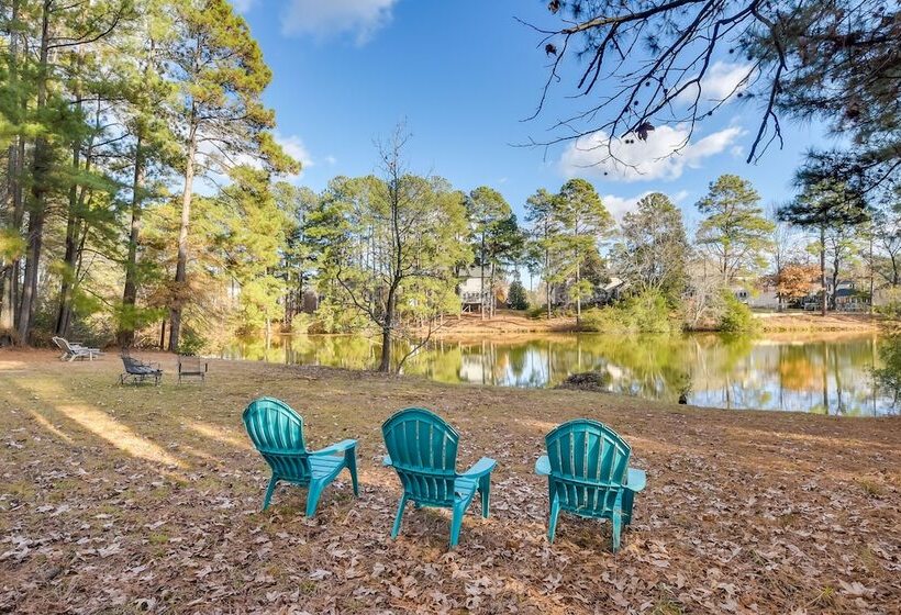 Peaceful Durham Retreat On Pond With Huge Deck!