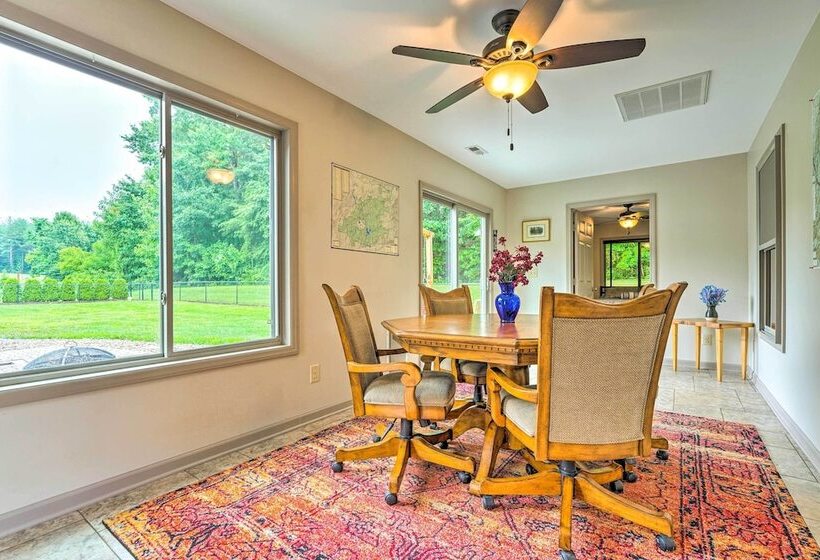 Pisgah Forest Farm Home: Outdoor Pool & Games