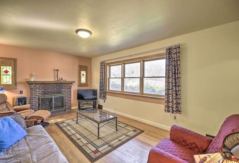 Quaint Creekside Home W/ Spacious Deck & Yard