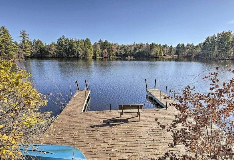 Retro Rhinelander Lake Retreat W/ Fire Pit!