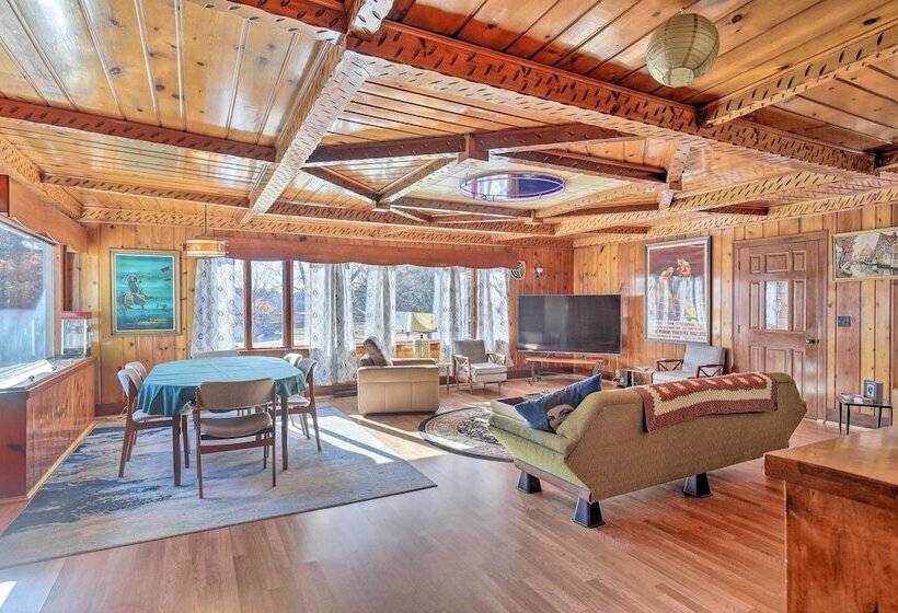 Retro Rhinelander Lake Retreat W/ Fire Pit!