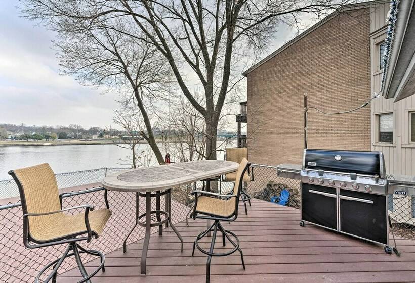 Riverfront Rockford Home W/ Fire Pit & Deck!