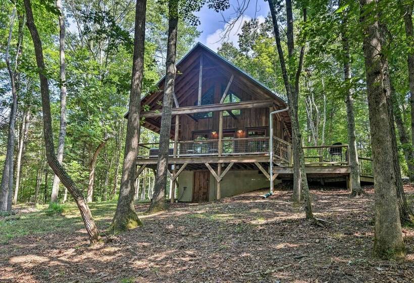 Romantic Asheville Area Cabin W/ Deck & Hot Tub!
