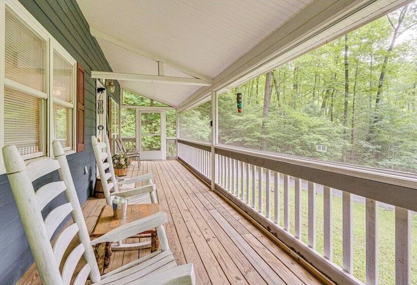 Secluded Cabin W/ Porch   7 Miles To Lake Chatuge!