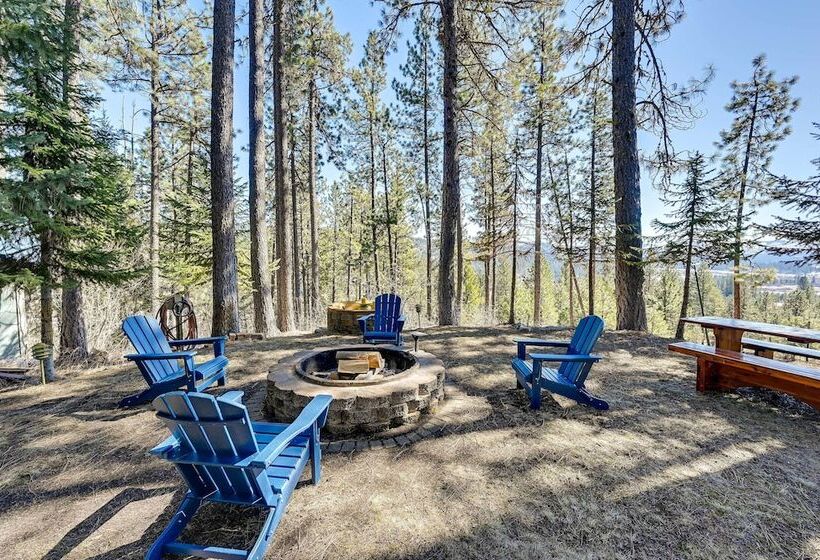 Secluded Garden Valley Cabin W/ Deck & Views!