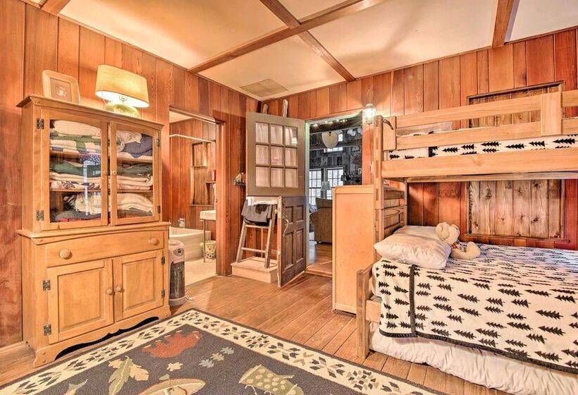 Secluded & Rustic Lake Harmony Cabin W/ Fire Pit!