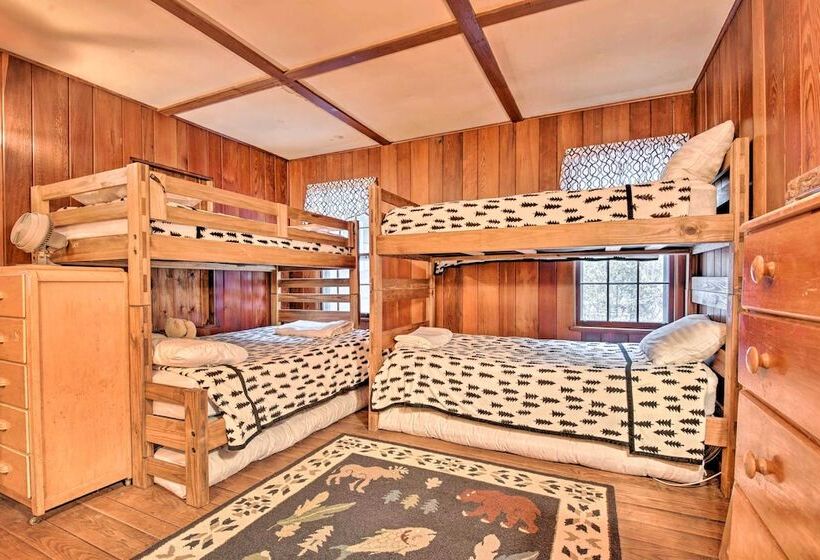 Secluded & Rustic Lake Harmony Cabin W/ Fire Pit!