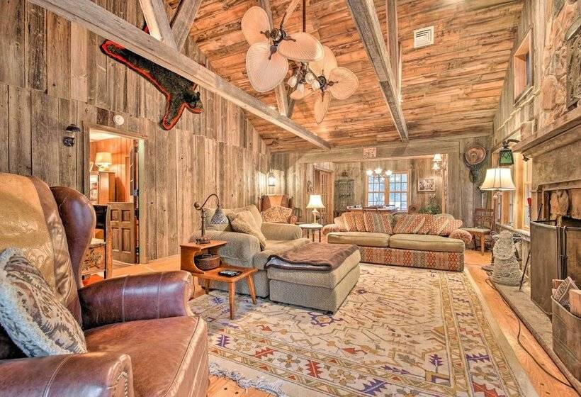 Secluded & Rustic Lake Harmony Cabin W/ Fire Pit!