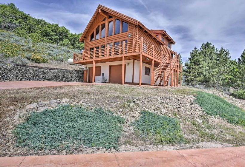 Spacious Hilltop Cabin W/ Deck & Scenic Views!