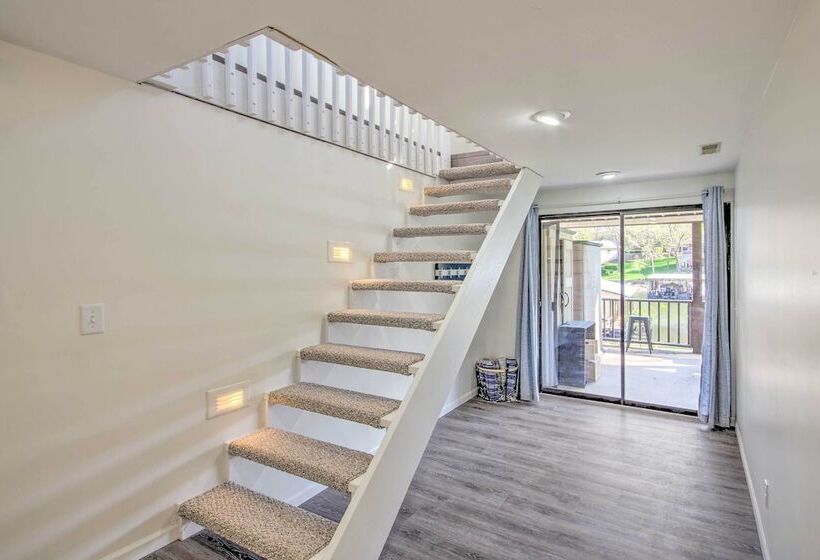 Boat Slip, Fire Pit: Lakefront Sunrise Beach Home!