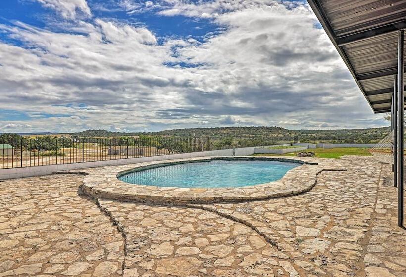 Trendy Fredericksburg Pad W/ Pool & Valley Views!