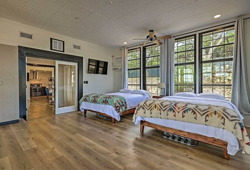 Trendy Fredericksburg Pad W/ Pool & Valley Views!