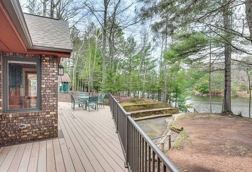 Waterfront Eagle River Lake Home W/ Boat Dock