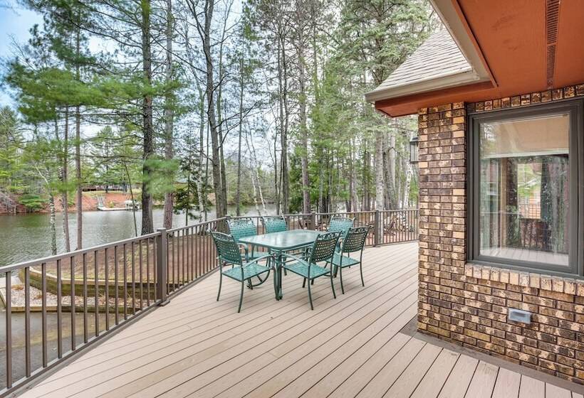 Waterfront Eagle River Lake Home W/ Boat Dock