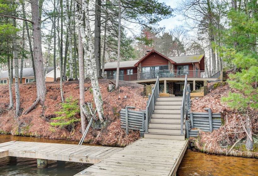 Waterfront Eagle River Lake Home W/ Boat Dock