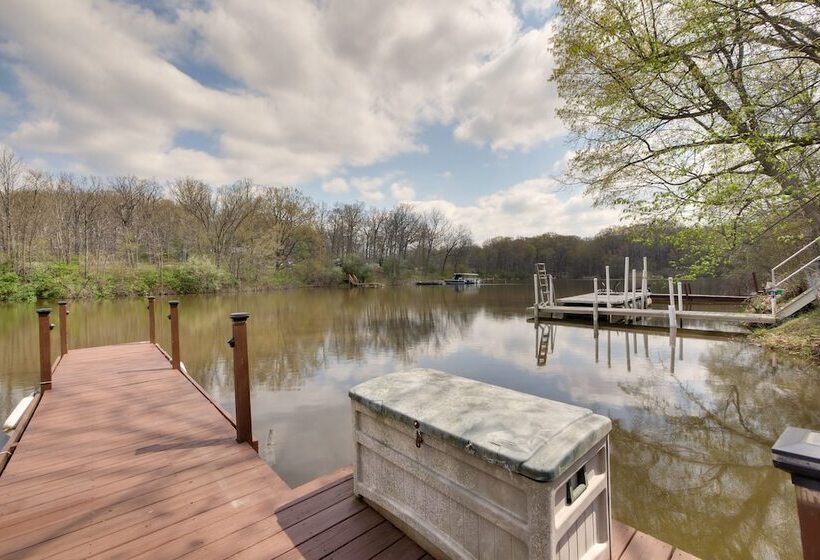 Waterfront Home On Lake Milton: Dock, Hot Tub