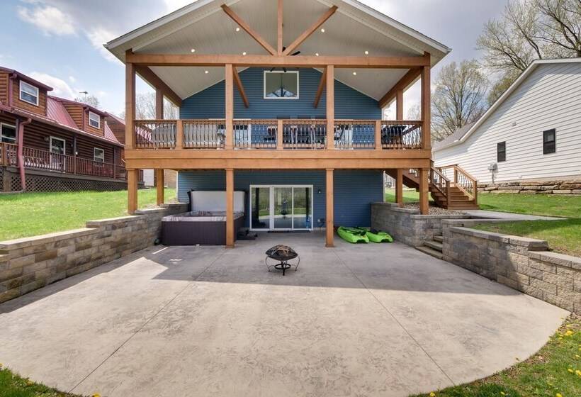 Waterfront Home On Lake Milton: Dock, Hot Tub