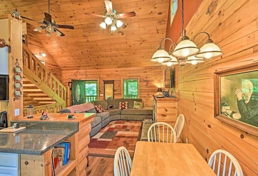 Rustic Andrews Cabin Rental W/ Deck + Fire Pit!