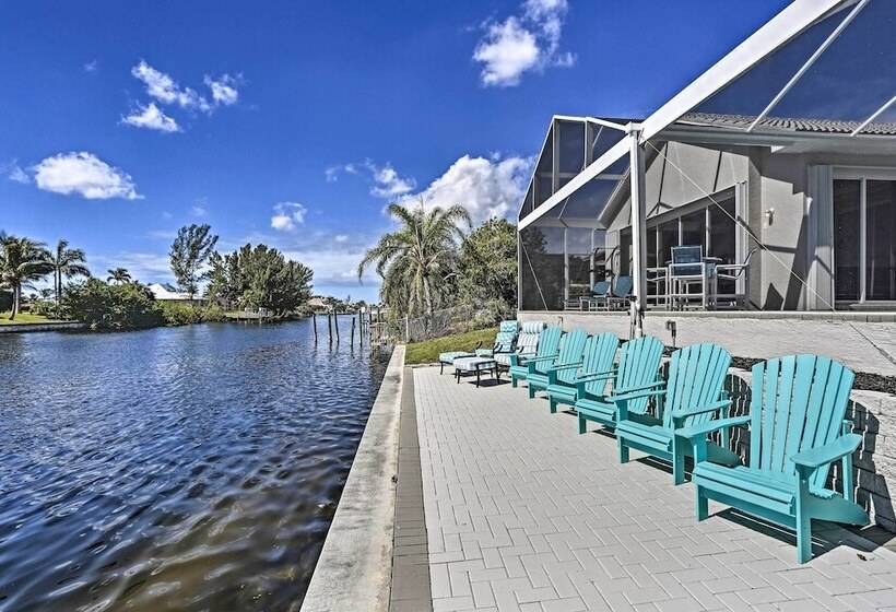 Canalfront Pool & Hot Tub: Home In Cape Coral