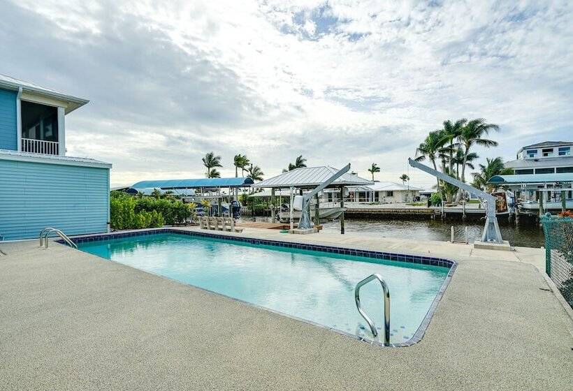 Private Pool & Deck: Canalfront St James City Home
