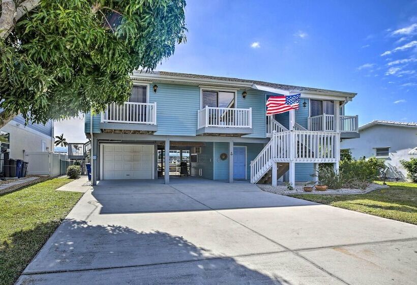 Private Pool & Deck: Canalfront St James City Home