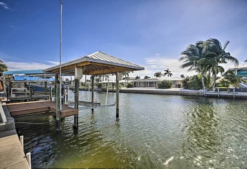 Private Pool & Deck: Canalfront St James City Home