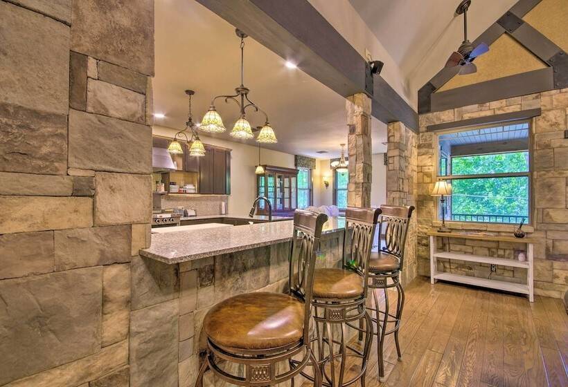 Dragon Castle  W/ Secret Passage, Dock, & Hot Tub