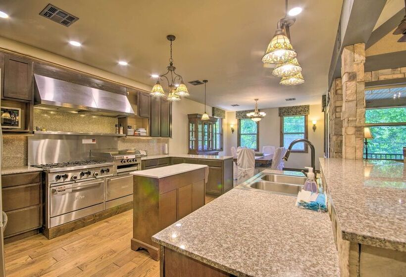 Dragon Castle  W/ Secret Passage, Dock, & Hot Tub