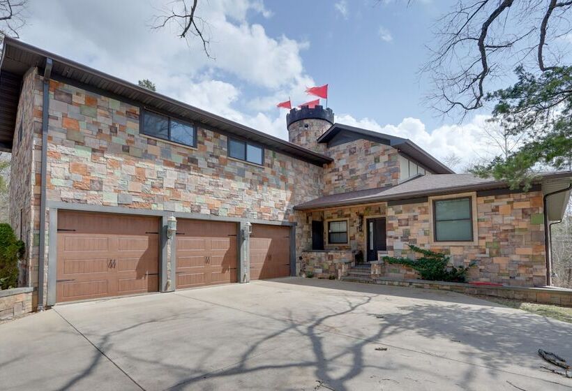 Dragon Castle  W/ Secret Passage, Dock, & Hot Tub