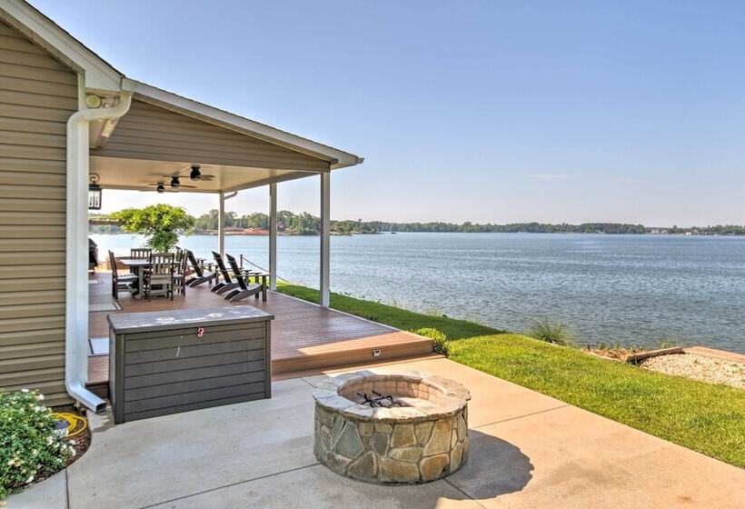 Elegant Lakefront Gem W/ Dock + Sunset Views!