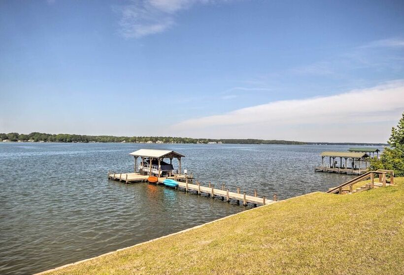 Elegant Lakefront Gem W/ Dock + Sunset Views!
