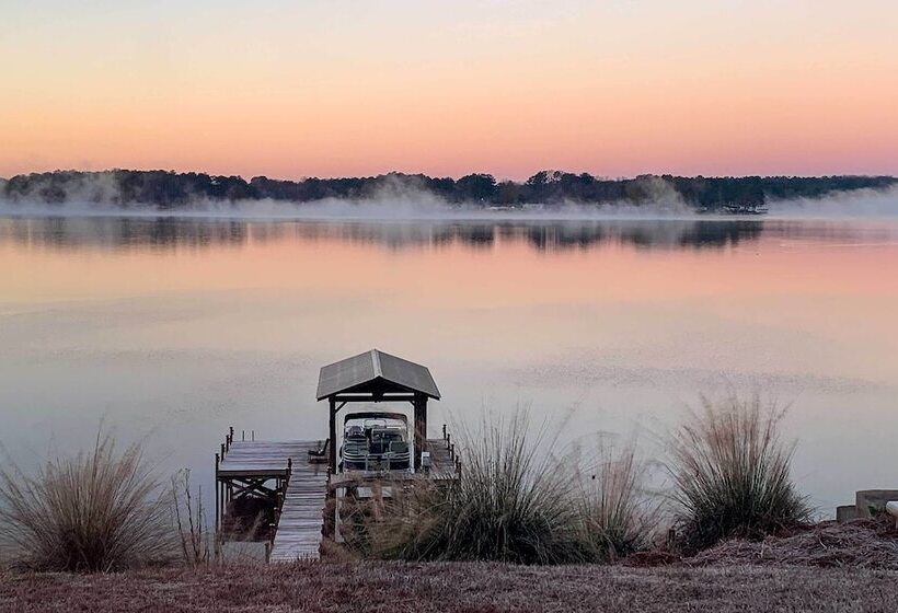 Elegant Lakefront Gem W/ Dock + Sunset Views!