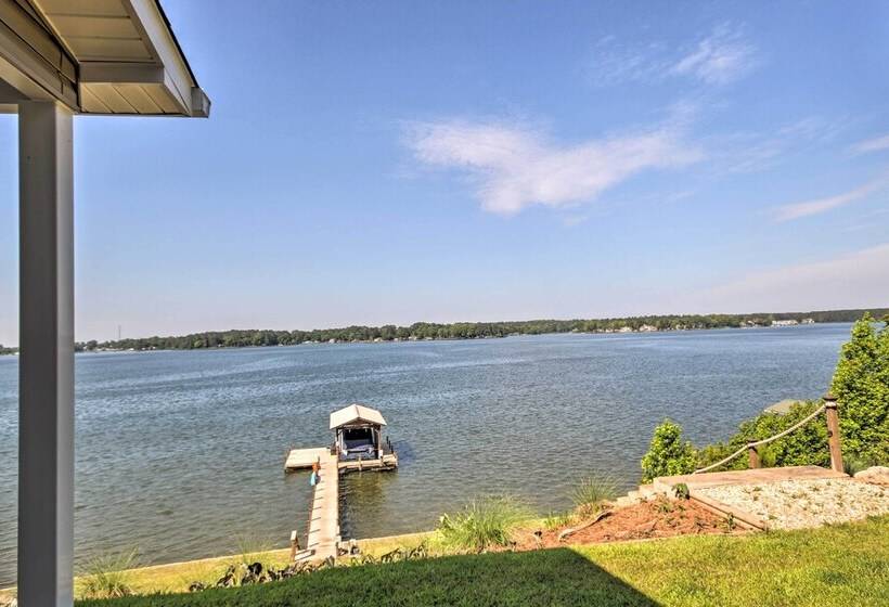 Elegant Lakefront Gem W/ Dock + Sunset Views!