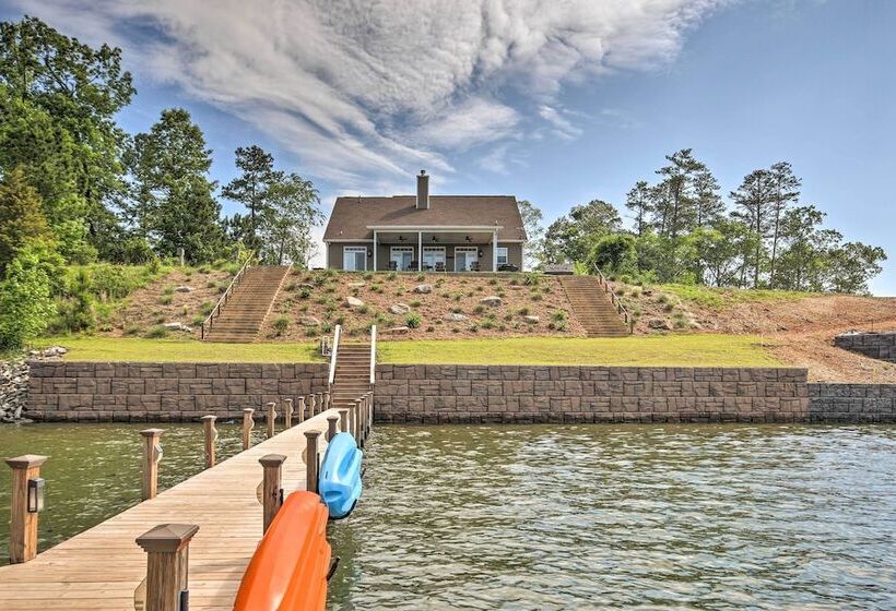 Elegant Lakefront Gem W/ Dock + Sunset Views!