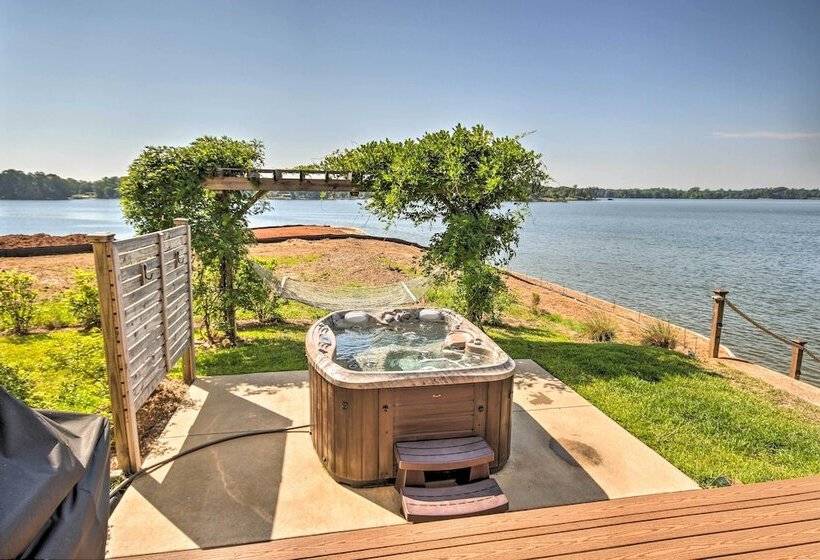 Elegant Lakefront Gem W/ Dock + Sunset Views!