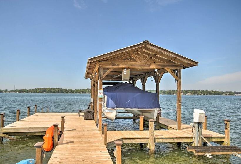 Elegant Lakefront Gem W/ Dock + Sunset Views!