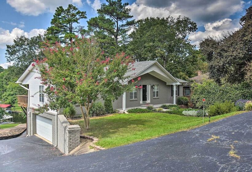 Lakefront Home W/ Private Dock In Hot Springs!