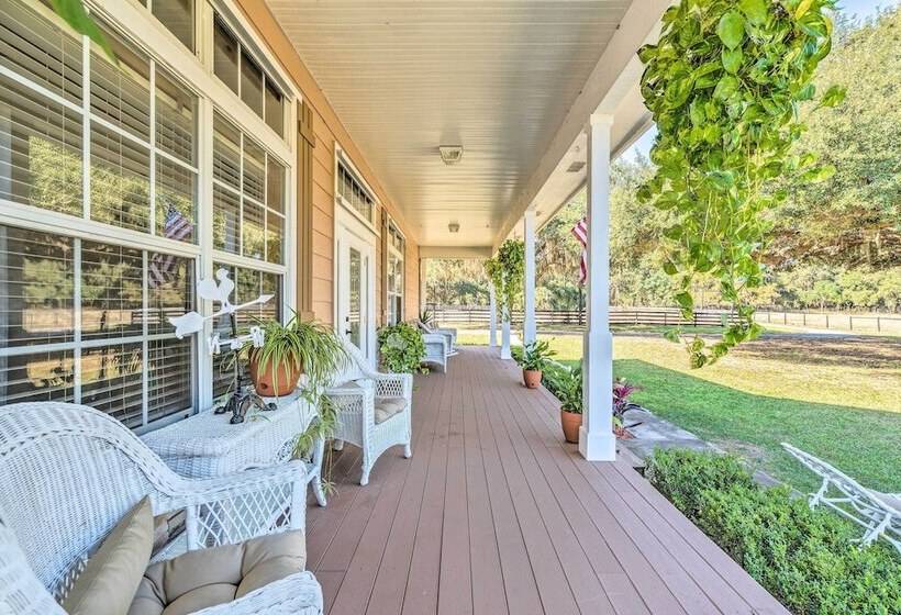 House W/ Wraparound Porch, 1/2 Mi To Lake!