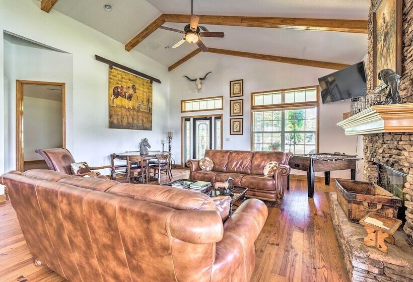 House W/ Wraparound Porch, 1/2 Mi To Lake!