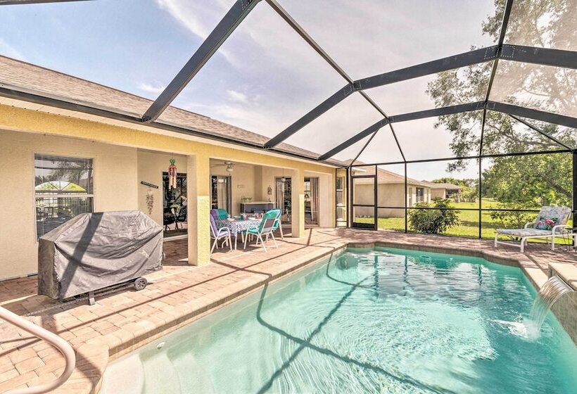 6 Mi To Waterpark: Tropical Home In Cape Coral