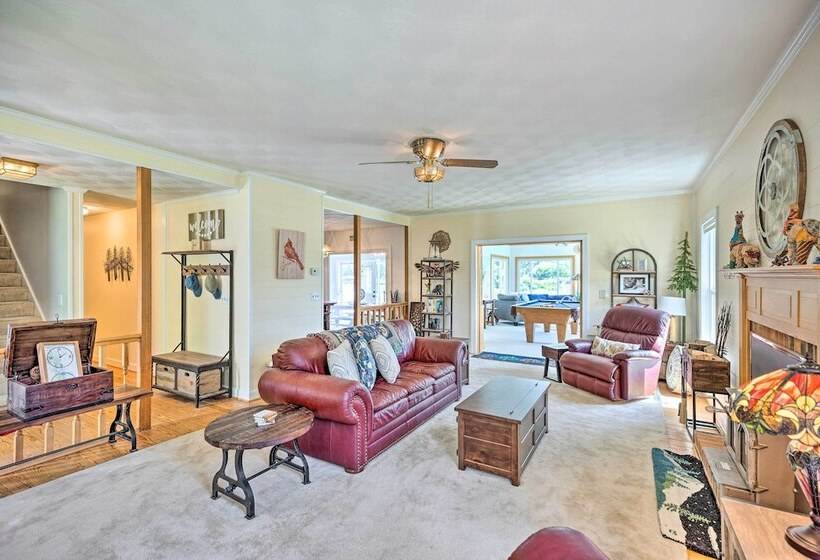 Idyllic Waterfront Home W/ Game Room & Dock