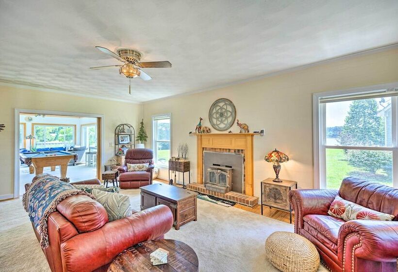 Idyllic Waterfront Home W/ Game Room & Dock