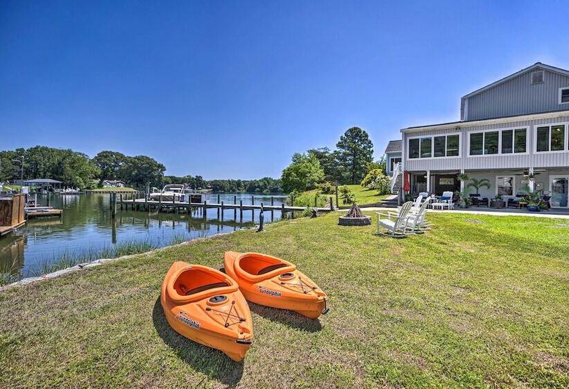 Idyllic Waterfront Home W/ Game Room & Dock